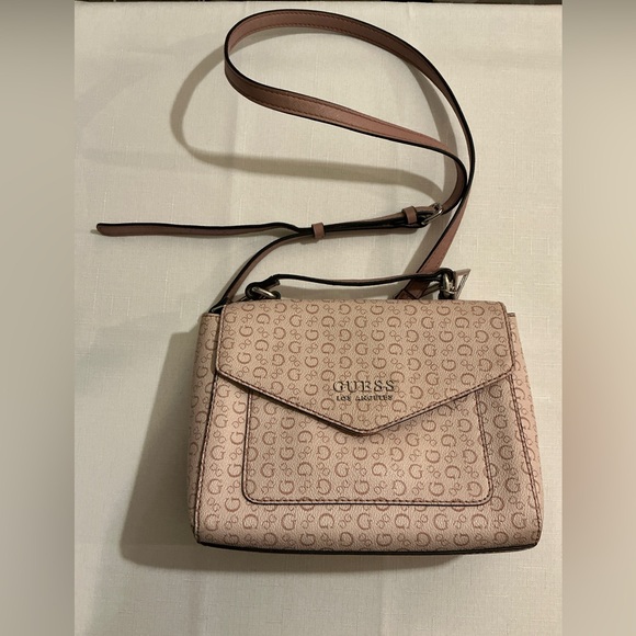 Guess Handbags - GUESS Monogram Envelope Flap Crossbody Bag